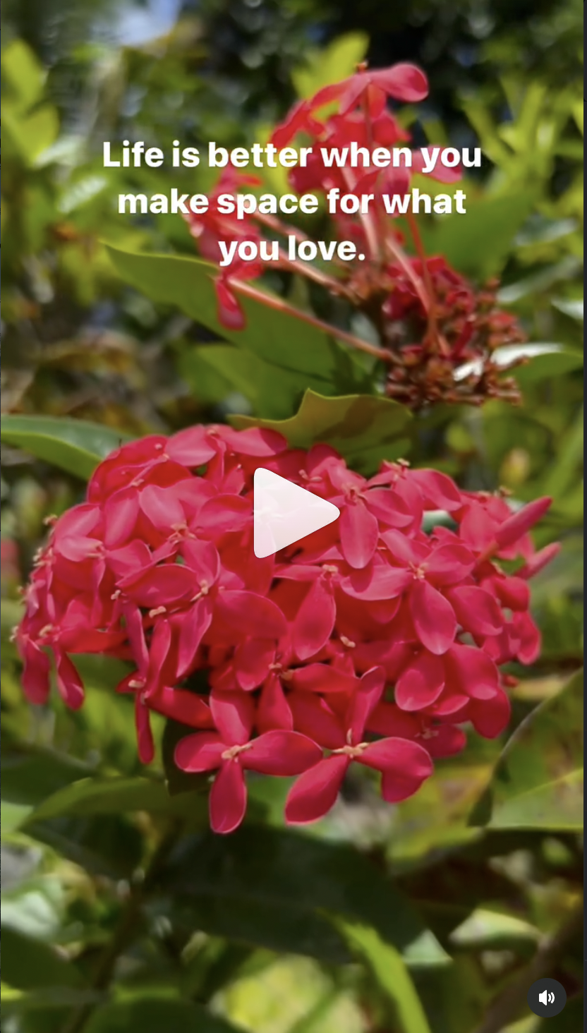 Instagram reel from Mukikapup's Travels about prioritizing joy