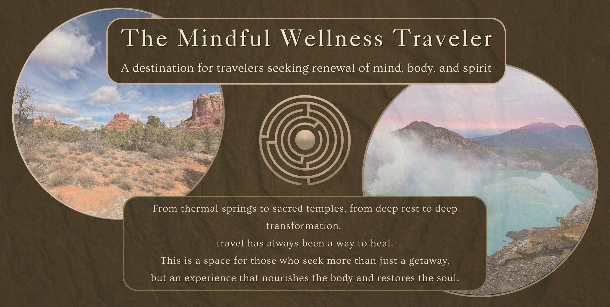 The Mindful Wellness Traveler Website Header